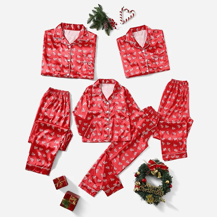 Custom-Long-Sleeve-Women-Pajamas-Set-2-Piece-Satin-Women-Men-Kids-Sleepwear-Family-Christmas-Pajamas-Sets-for-Father-Mother-Kids