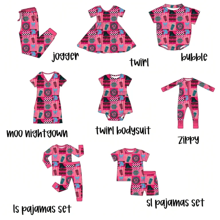 Custom-Mommy-and-Me-Bamboo-Outfit-Baby-Zippy-Dress-Blanket-Women-Jogger-Lounge-Pants-Mommy-and-Me-Bamboo-Matching-Sets