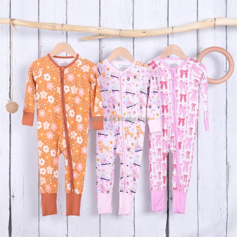 Custom-Newborn-Baby-Infant-Organic-95-Bamboo-5-Spandex-Rompers-Clothes-Toddler-Kid-Pajamas-Sleepwear-Clothing-1
