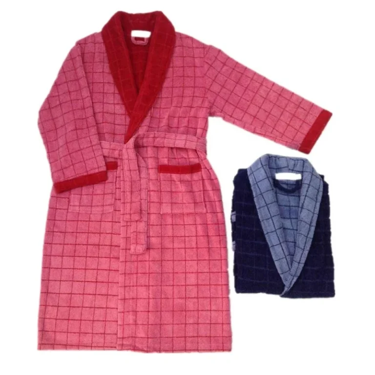 Custom-Plus-Size-Winter-Womens-Embroidered-Thermal-Pajamas-Kimono-style-Bathrobe-and-Dressing-Gown