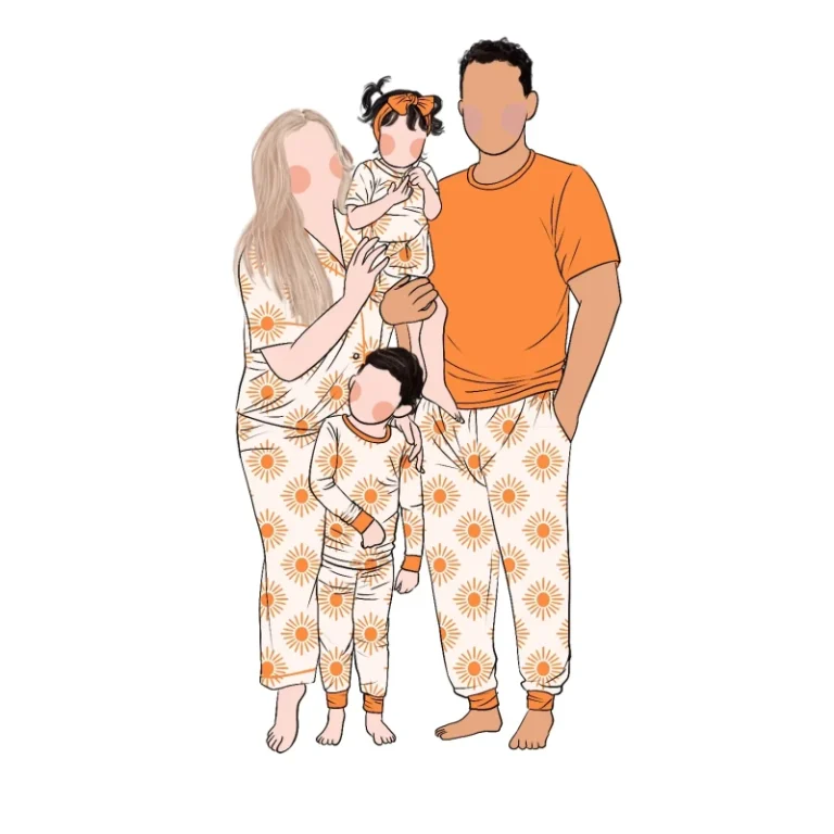 Custom-Popular-Member-Custom-New-Arrival-Popular-Breathable-Printed-Kids-Boy-Pajamas-Family-Pajamas-Matching-Clothing-Set