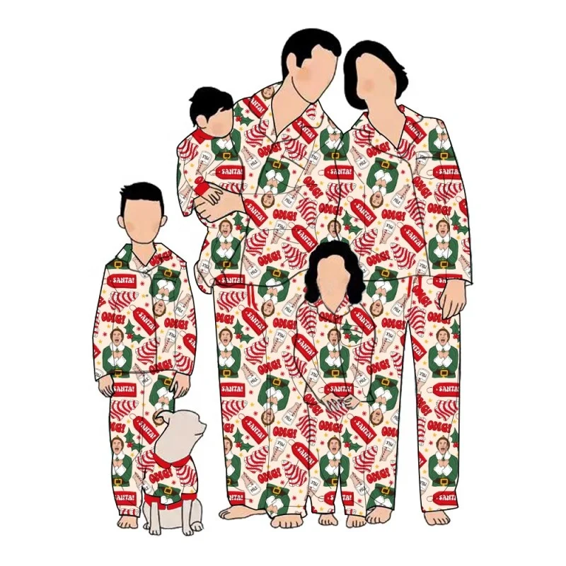 Custom Print Baby Clothes Family Clothing Bamboo Viscose Spandex Sleepers Bamboo Baby Pajamas Sleepwear