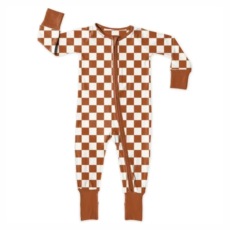 Custom-Print-Bamboo-Fiber-Baby-Two-Way-Zipper-Unisex-Footed-Sleeper-Romper-Comfortable-Breathable-Toddler-Kids-Pajamas