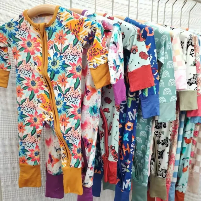 Custom-Print-Bamboo-Fiber-Baby-Zipper-Footed-Sleeper-Romper-Clothes-Toddler-Kids-Pajamas-Clothing-Baby-Girl-Pajamas-12-18-Months