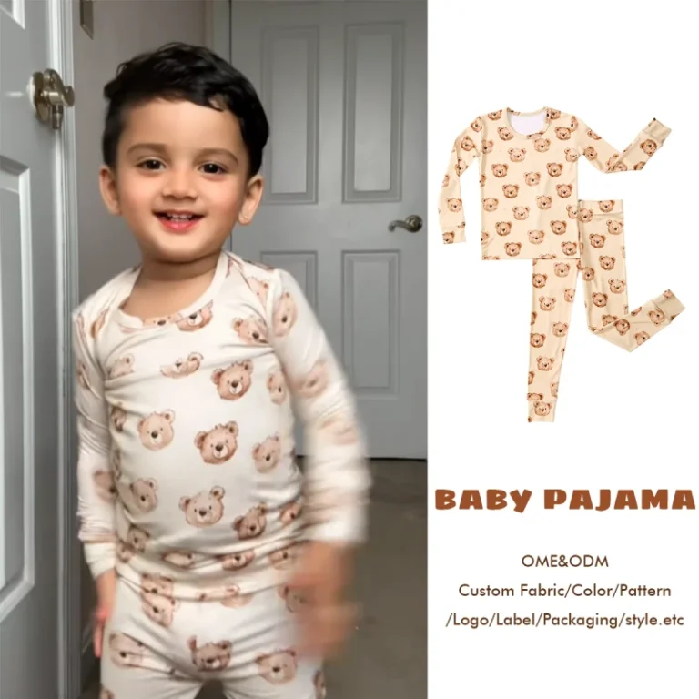 Custom-Print-Bamboo-Kid-Toddler-Two-Pieces-Set-Toddler-Sleepers-Children-Pajamas-Clothes-Baby-2-Piece-Clothing-Set