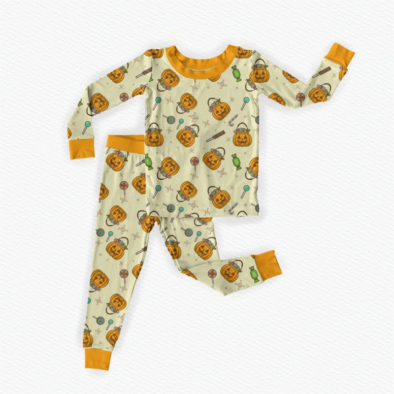 Custom Print Bamboo Pjs Toddler Kids Boys Baby Girls Bamboo Baby Pajamas Sets Breathable Sleepwear