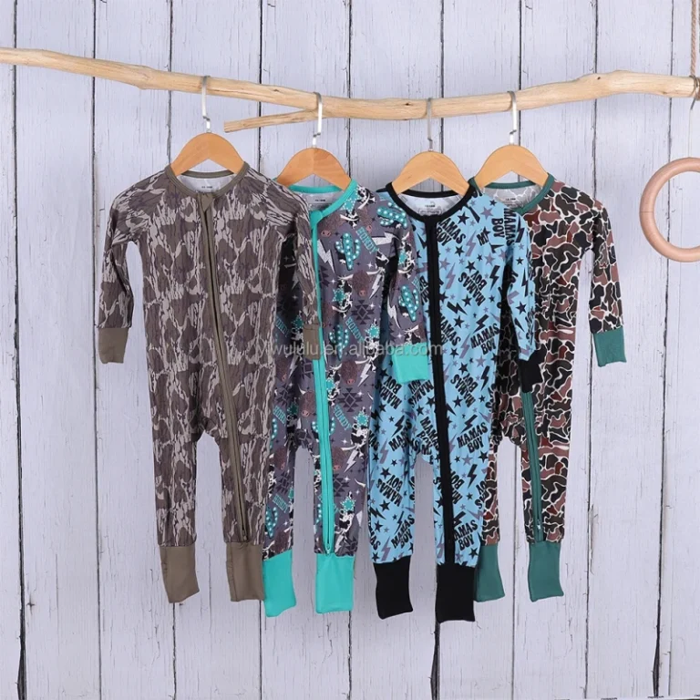 Custom-Print-Bamboo-Viscose-Pajamas-Organic-Double-Zipper-Bamboo-Baby-Romper-Little-Sleepers-Kids-Bamboo-Baby-Clothes-2