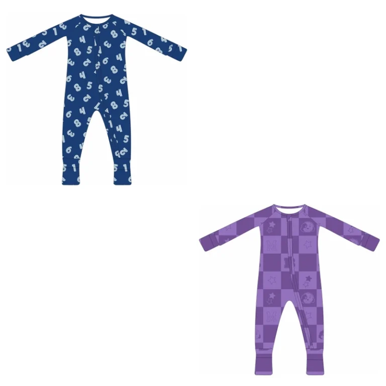 Custom-Print-Long-Sleeve-Toddler-Sleeper-Bamboo-Baby-Romper-with-Zipper-Closure-Newborn-Footie-Pajamas