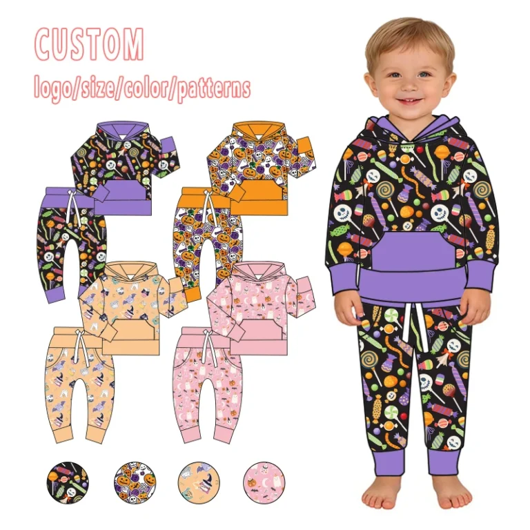 Custom-Print-Soft-Fabric-Hoodie-Tops-and-Joggers-Two-Piece-Kids-Girls-Clothes-Sets-Halloween-Prints-Outfit-Kids-Wear
