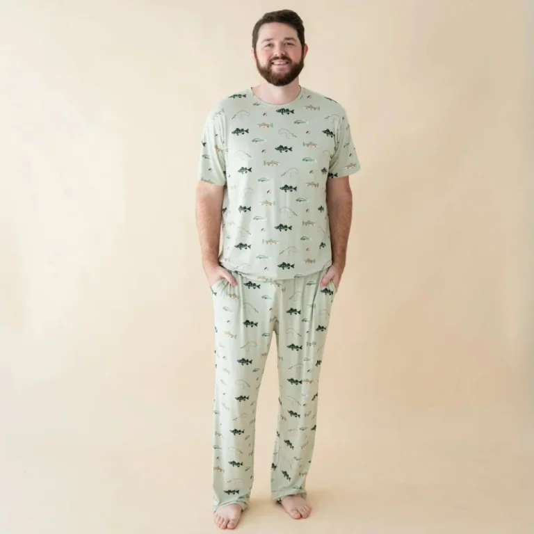 Custom-Printed-Family-Bamboo-Pajamas-Sets-Daddy-and-Me-Breathable-Anti-Pilling-Pullover-Men-Loungewear-Sets-Two-Piece-Home-Wear