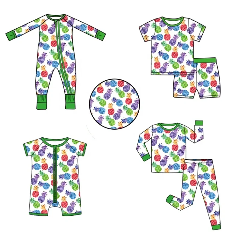 Custom-Printed-Soft-Baby-Rompers-95-Bamboo-5-Spandex-Infant-with-Zipper-Sleeper-Pajamas-Toddler-Kid-Pjs-Clothing-Set-Boutique