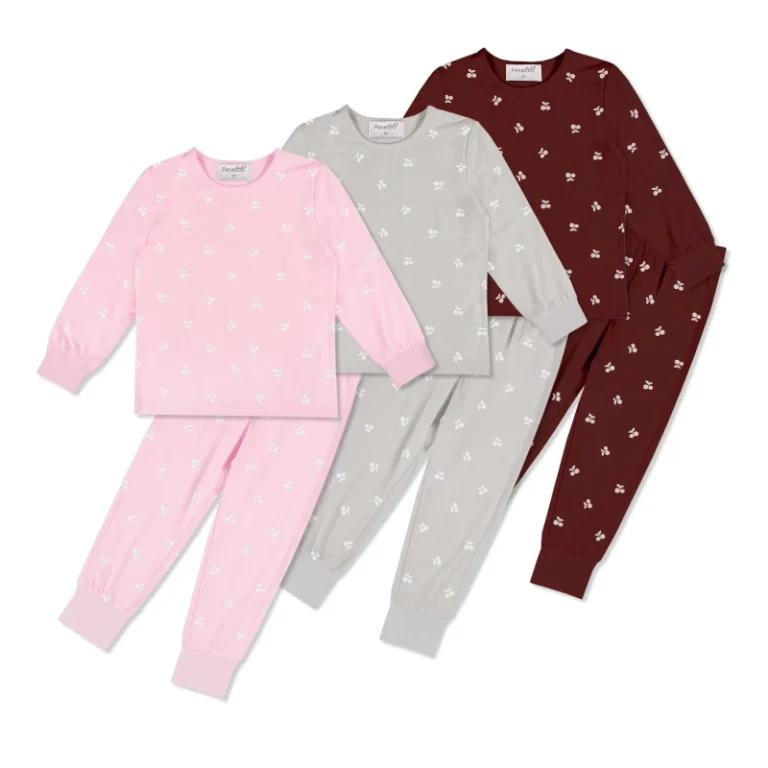 Custom-Printing-Casual-Summer-Long-Sleeve-Soft-Breathable-Bamboo-Kids-Pajamas-Set-for-Baby