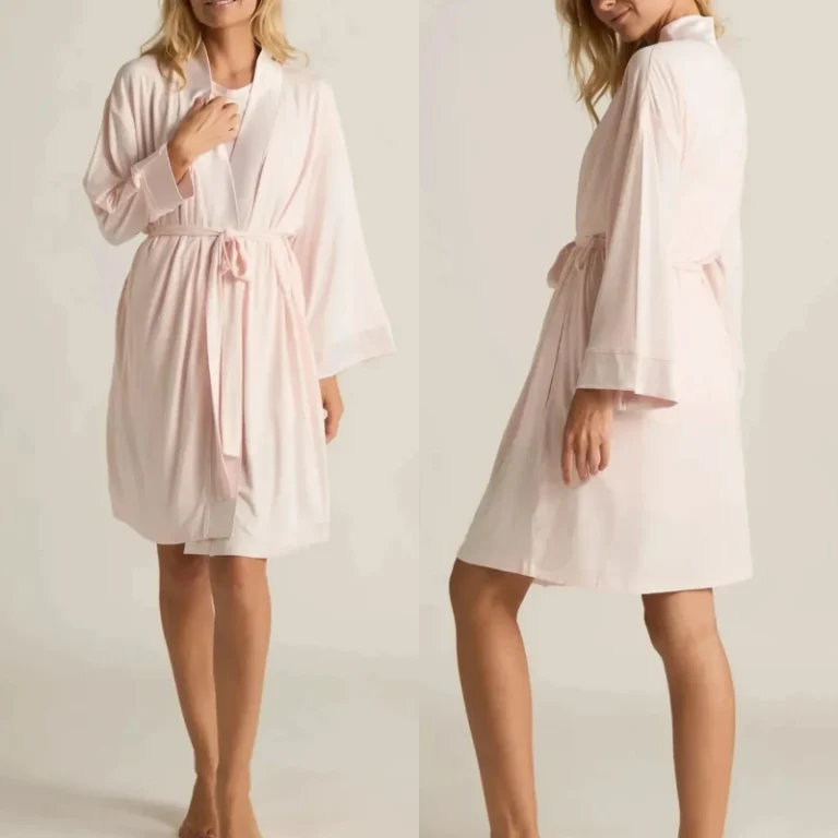 Custom-Robe-Womens-Kimono-Robe-Short-Knit-Bathrobe-Soft-House-Sleepwear-Lightweight-Ladies-Loungewear