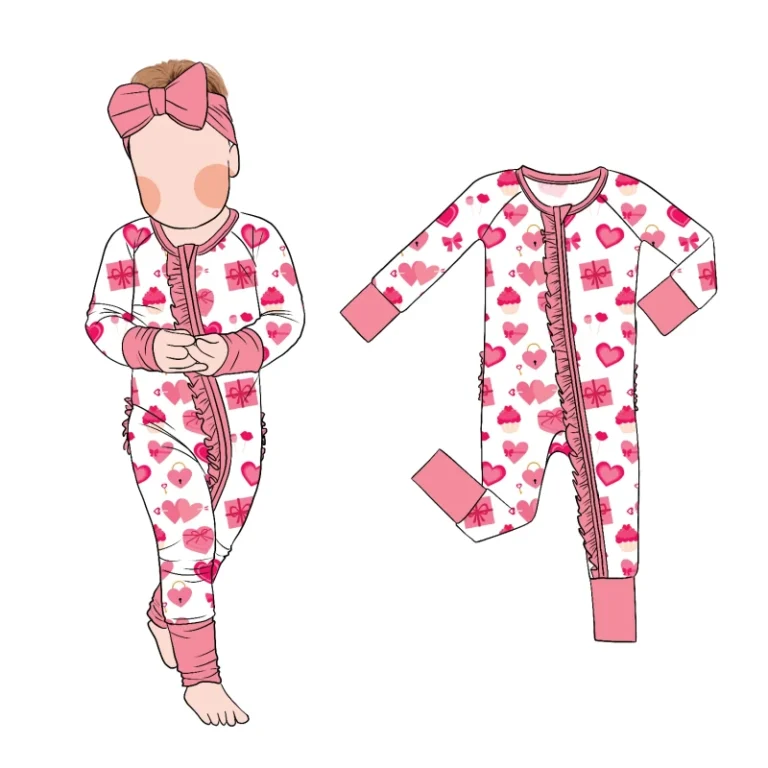 Custom-Soft-Bamboo-Infant-Pajamas-Sleepwear-Baby-Romper-Printed-Baby-Bodysuit-Sensitive-Skin-Friendly-Jumpsuit-Kids-Baby-Romper