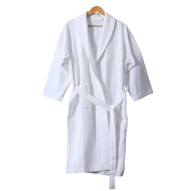 Custom Terry Cloth Robes for Women and Men Lightweight 100% Cotton Bathrobe Unisex Robe for Spa Shower Hotel Home
