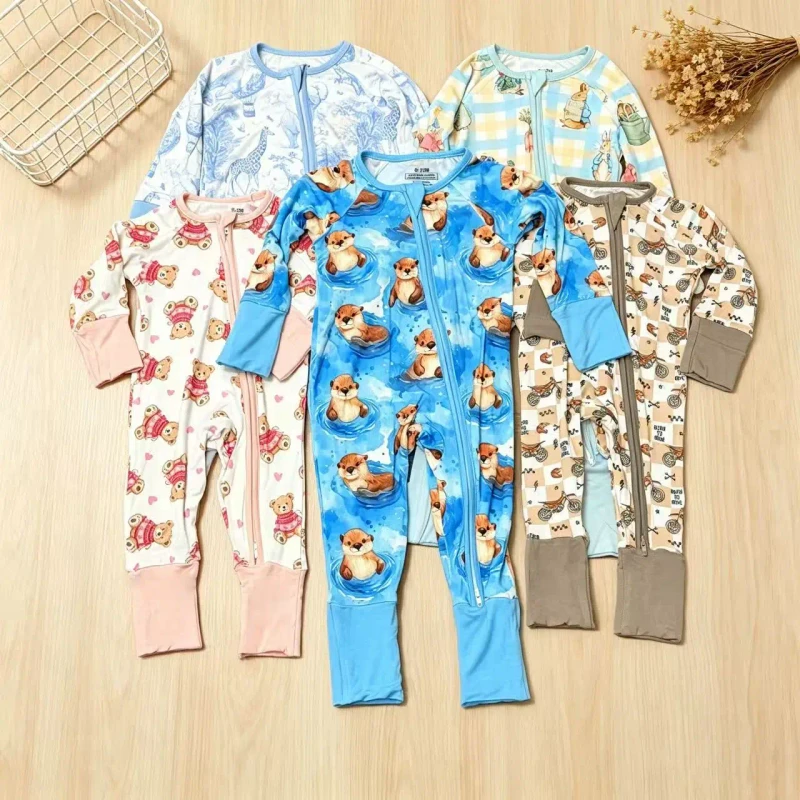 Custom Trendy Toddler Pajamas Comfort Baby Boy Pajamas Cute Full Season Girls Pajamas Daily Family Sleep Outfit