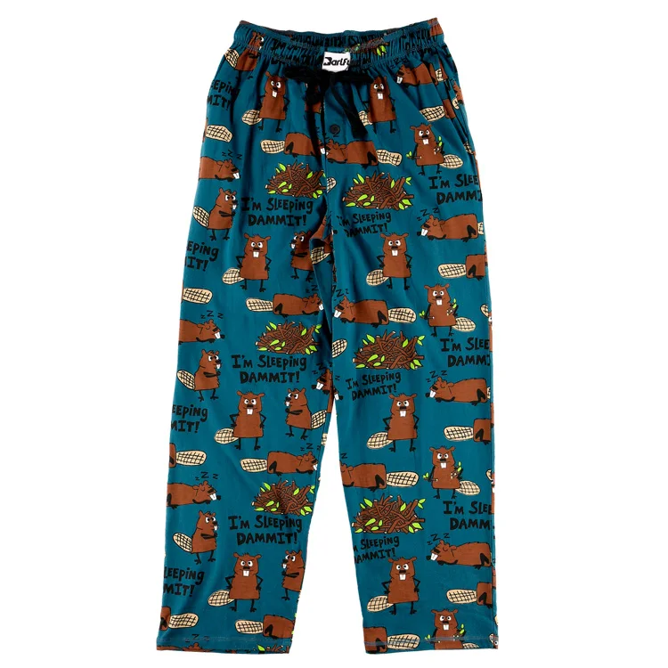 Custom Unisex Pajama Pants High Quality Sleep Pants with Animal Prints Pockets & Drawstring Sleepwear Pajamas Pants