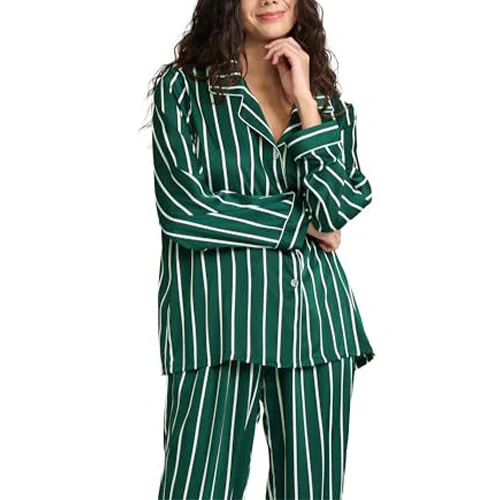 Custom Women's Homewear pink Pajamas for Women Set Nightgown Loungewear Clothing Set Night Suit Plaid Pajamas for Women
