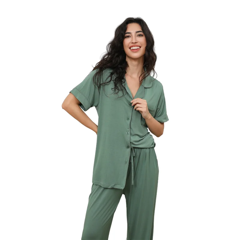 Customizable Luxury Modal Pajamas Set for Women