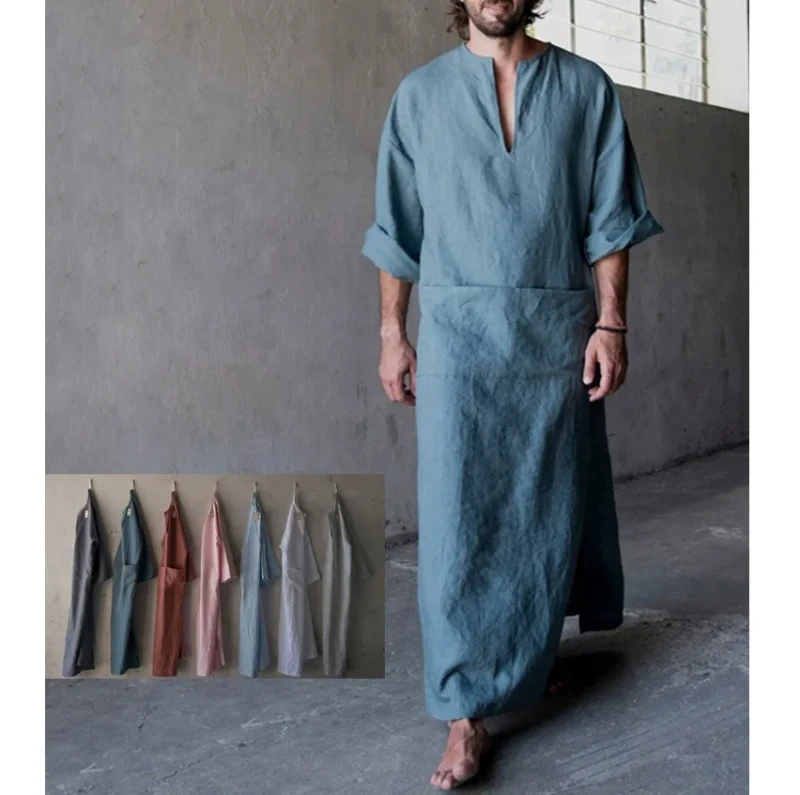 Customize Logo Men's Pajamas Sleepwear Classic Home Cotton Breathable Short Sleeve Pocket Homewear Vacation Beach Wear