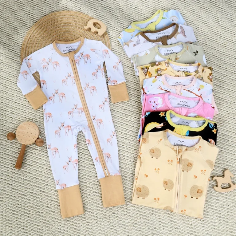 Customized-Bamboo-Fabric-Newborn-Bodysuit-Pajama-Long-Sleeve-Two-Way-Zipper-Rts-Infant-Printing-Onesie-Clothing-Baby-Romper