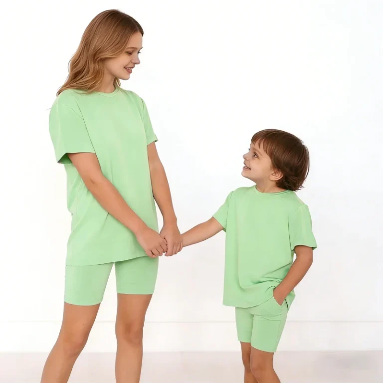 Customized-Bamboo-Spandex-Family-Matching-Clothes-Sleepwear-Pajama-Mommy-and-Child-Nightgown-Loungewear-Family-Pajama-Sets