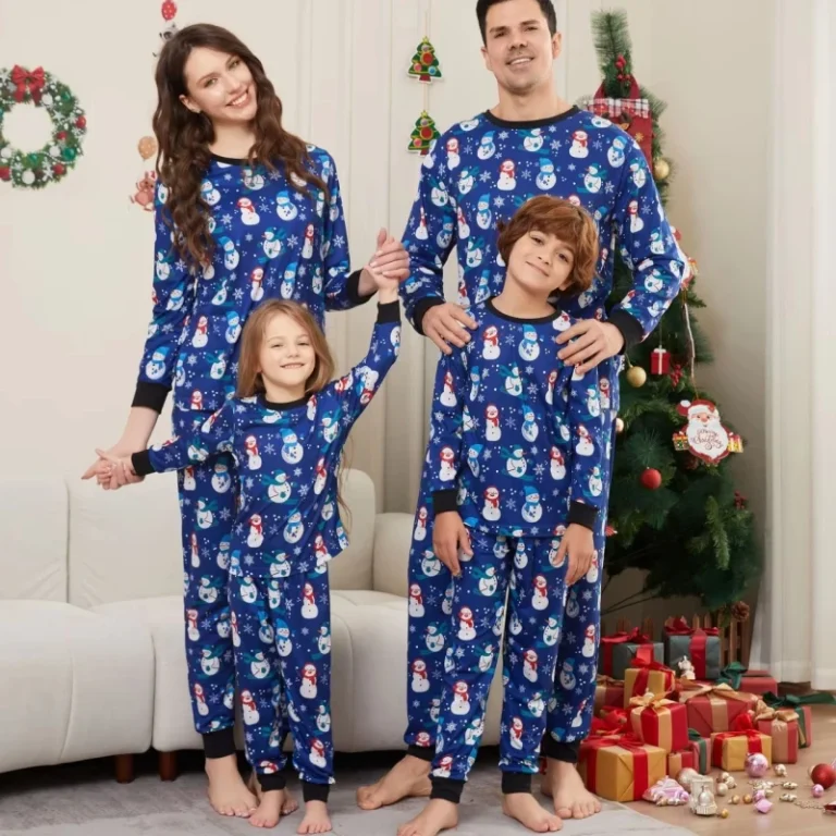 Customized-Christmas-Pajamas-Set-All-Print-Demand-Low-MOQ-Xmas-Family-Matching-Outfits-Two-Pieces-Thermal-Sleepwear
