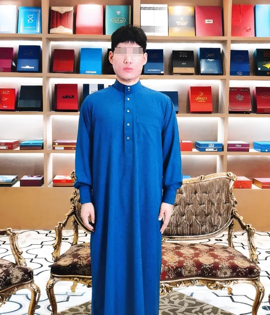 Customized Islamic Man Robe Saudi Men's Arabian Design Long Throbe