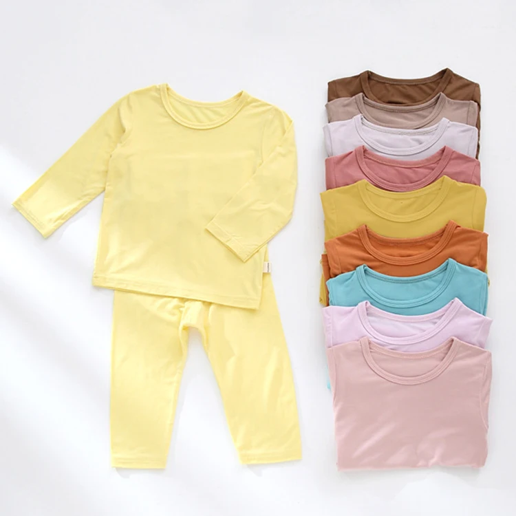 Customized-Kids-Baby-Pajamas-Organic-Cotton-Baby-Clothes-Sets-Toddler-Long-Sleeve-Sleepwear