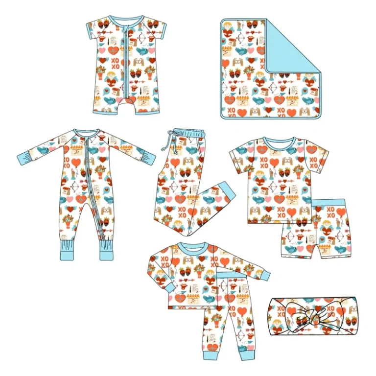 Customized-Organic-Bamboo-Fiber-Zippy-Newborn-Fashion-Baby-Romper-Sleeper-Infant-Pajamas-Set-2-Piece-Breathable-Custom