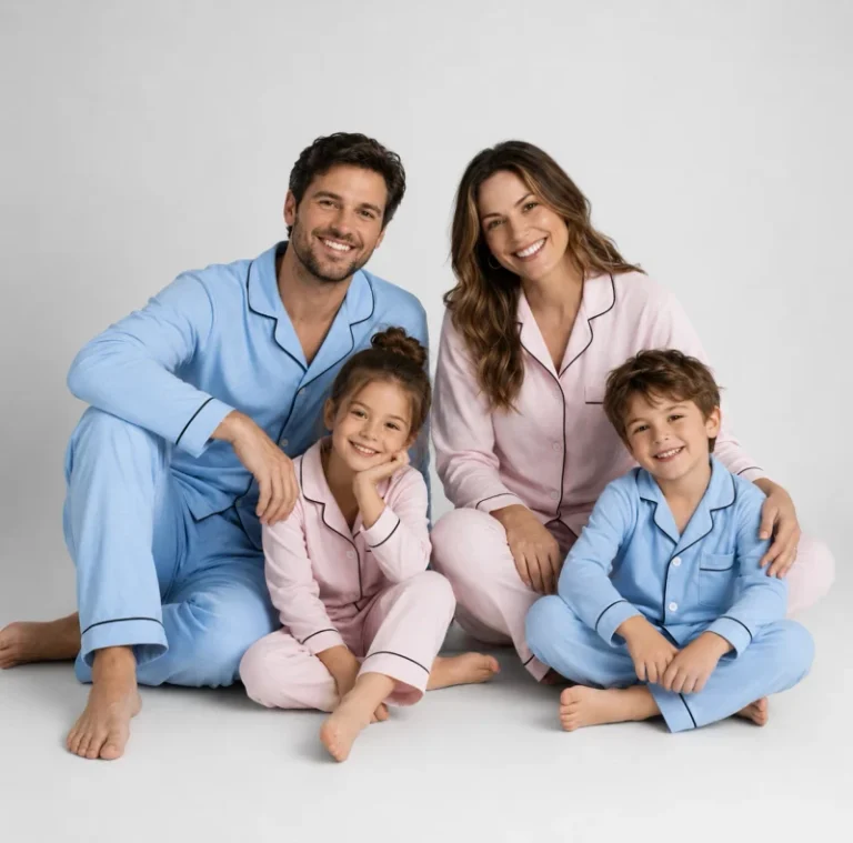 Customized-Soft-Bamboo-Family-Matching-Outfit-Mommy-and-Me-Pajama-Clothing-Set-Sleepwear-Womens-Pajama-Sets