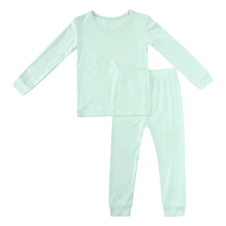 Customized-Solid-Super-Soft-Breathable-Casual-Style-Long-Sleeve-Winter-Pajamas-2pcs-Set-for-Baby-Boys-and-Girls-OEM