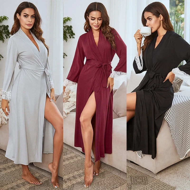 Customized Women Loungewears New Design Lingerie Pajamas Femme Summer Night Robe Women's Sleepwear