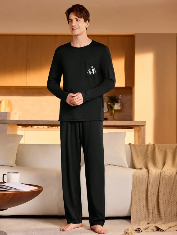 Direct Factory Extra Soft Breathable Night Wear Home Use Sleeping Pajamas Mens