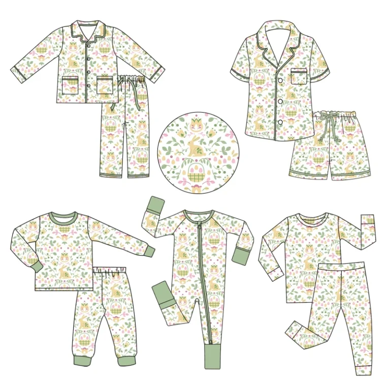 Easter-Baby-Kids-Pajamas-Family-Matching-Outfits-Bamboo-Loungewear-for-Mom-Dad-and-Me-Girls-Sets