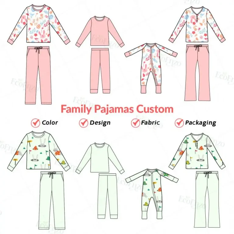 Easter-Custom-Bunny-Print-Bamboo-Baby-Romper-Boys-2pcs-Suit-Summer-Family-Bamboo-Pajamas-Baby