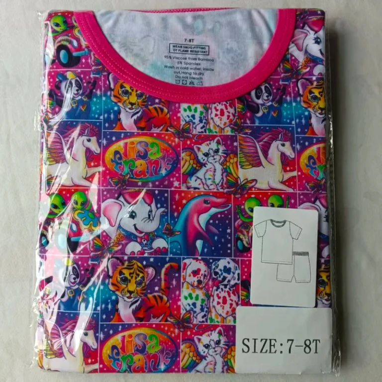 Express-Air-Freight-Bamboo-Pajamas-RTS-Mystery-Box-Two-Pieces-Suit-Family-Childrens-Breathable-Sleepwear