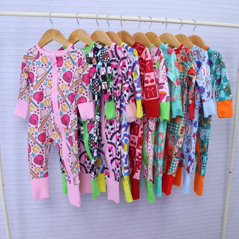 Factory-Customized-Baby-Rompers-Bamboo-Printed-Jumpsuit-Long-Sleeve-Zipper-Pajamas-ODM-Infant-Toddler-Cute-Unisex-Baby-Outfit