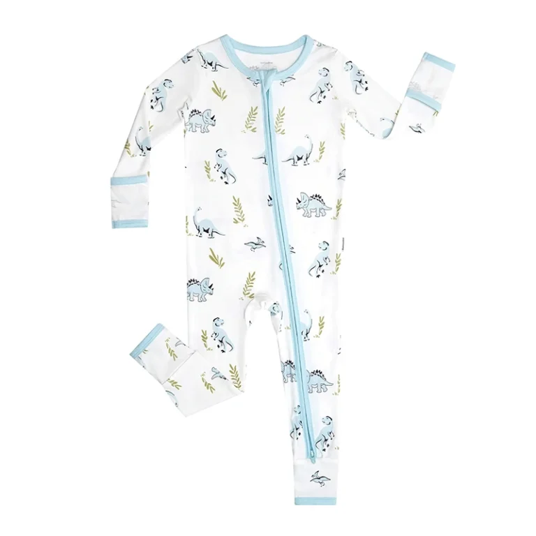 Factory-Customized-Print-Double-Zipper-Long-Sleeves-Knitwear-Baby-Romper-Bamboo-Fabric-New-Born-Baby-Clothes
