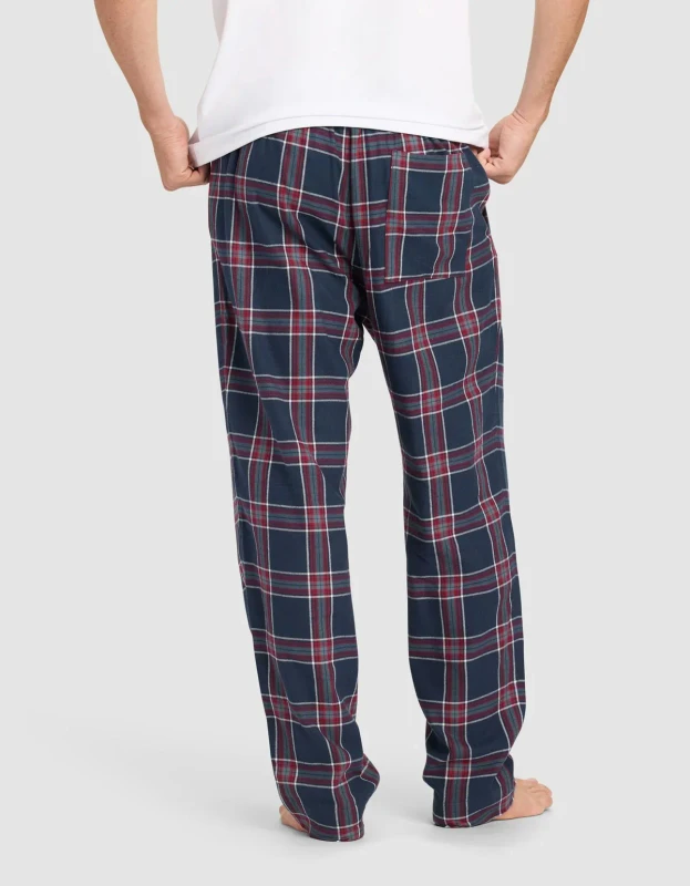 Factory Direct Men Warm Plaid Sleep Bottoms Winter Thermal Pant Boy Home Trousers Men's Cotton Pajama Pants Flannel Lounge Pants