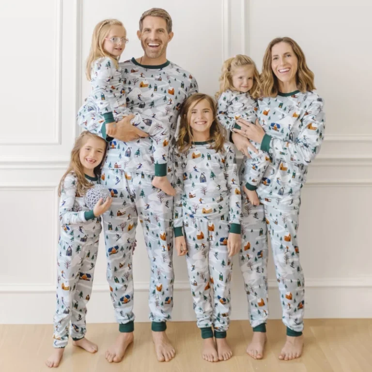 Fall-Women-Cotton-Kids-Girl-Family-Matching-Christmas-Pajamas-Set