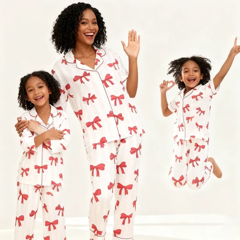 Family-Baby-Clothing-Printed-Shirt-Pajamas-Short-Sleeve-Summer-Kids-Pajamas-Family-Matching-Outfits-Custom-Baby-Clothing