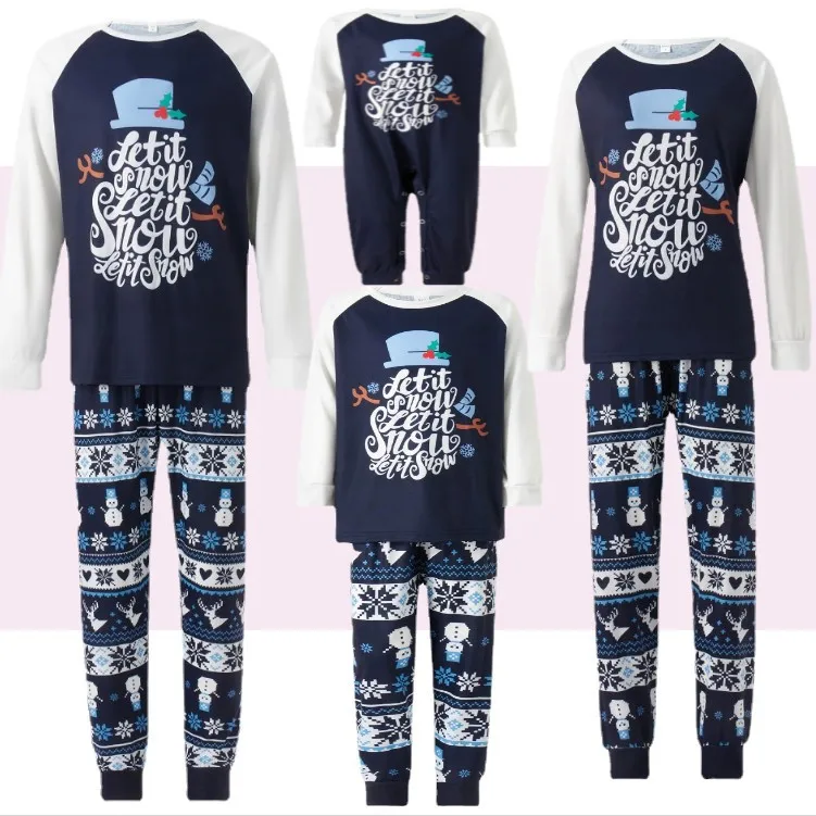 Family-Christmas-Pajamas-Pant-Set-Custom-Print-Kids-Dog-Matching-Blank-Christmas-Pajamas-Children-for-Family