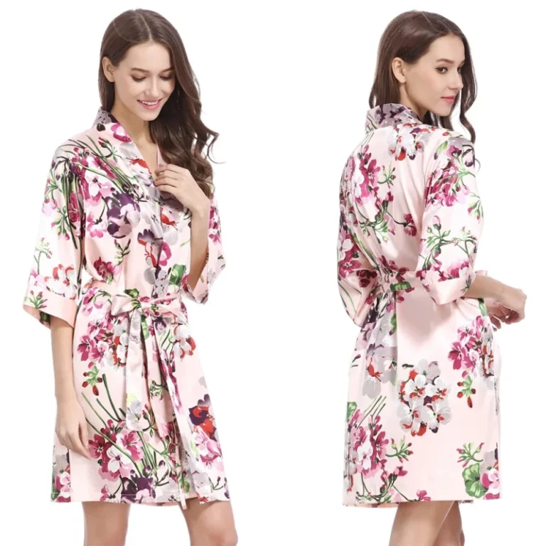 Fashionable-Satin-Printed-Floral-Robe-for-Women