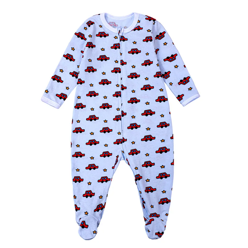 Floral Bamboo Blend Thermal Toddler 95% Bamboo Viscose 5% Spandex Soft Baby Onesie Double Zip Pajama