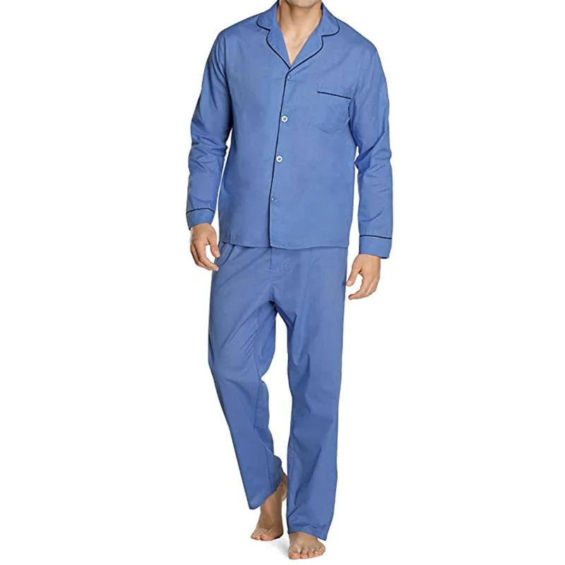 Good Quality Organic Cotton Sleepwear Custom Pajamas Men