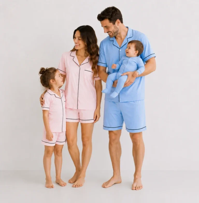 High-Quality-Bamboo-Family-Matching-Outfits-Children-Sleepwear-Pijama-Set-Mommy-and-Me-Clothing-Set-Family-Matching-Outfits