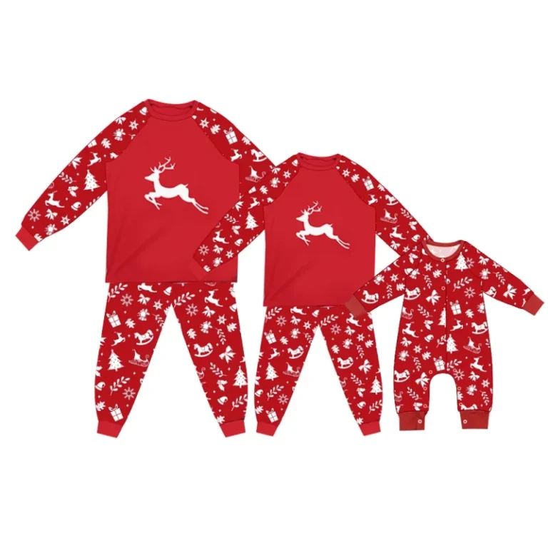 High-Quality-Christmas-Family-Matching-Pajamas-with-Bamboo-Fiber-for-the-Whole-Family-Mommy-and-Me-Outfits-Piyama