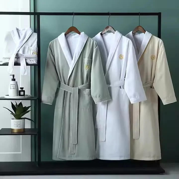 High Quality Cotton Robe Women's Bathrobe Soft Sleepwear Custom Premium Terry Cloth Bathrobe