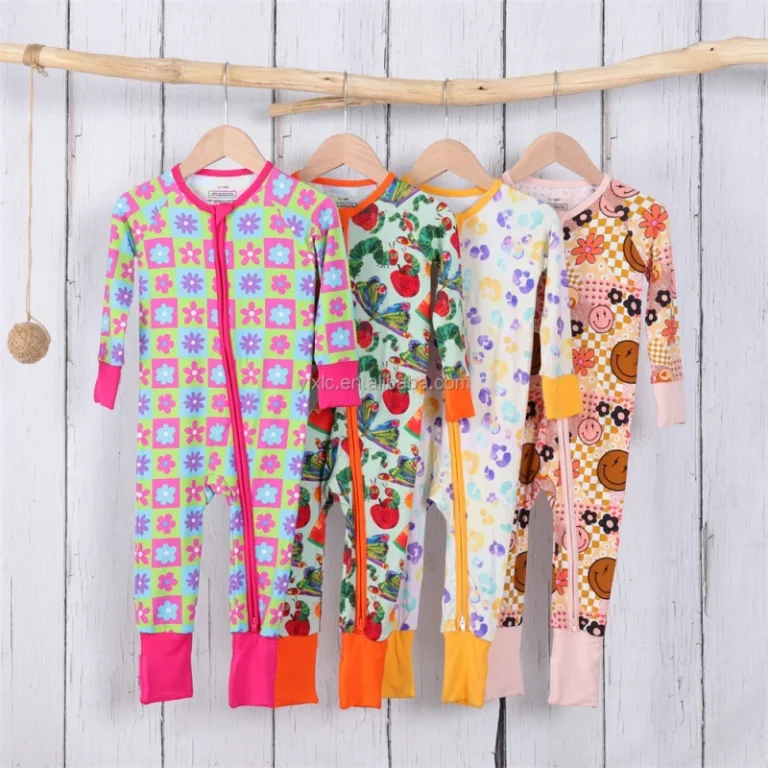 High-Quality-Custom-Print-Bamboo-Fiber-Long-Sleeve-Rompers-for-Baby-Zippy-One-Piece-Pajamas